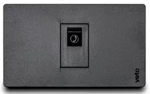 Jack Telefono RJ14 Simple Black VETO