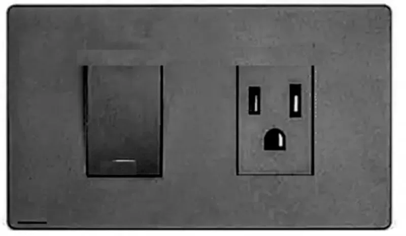 Mixto 1 Interruptor + tomacorriente Premium Negro VETO