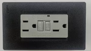 Tomacorriente Doble Gfci Black Premium VETO