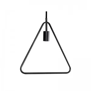 Lamprara colgante E27 negro mate incluye bombillo led