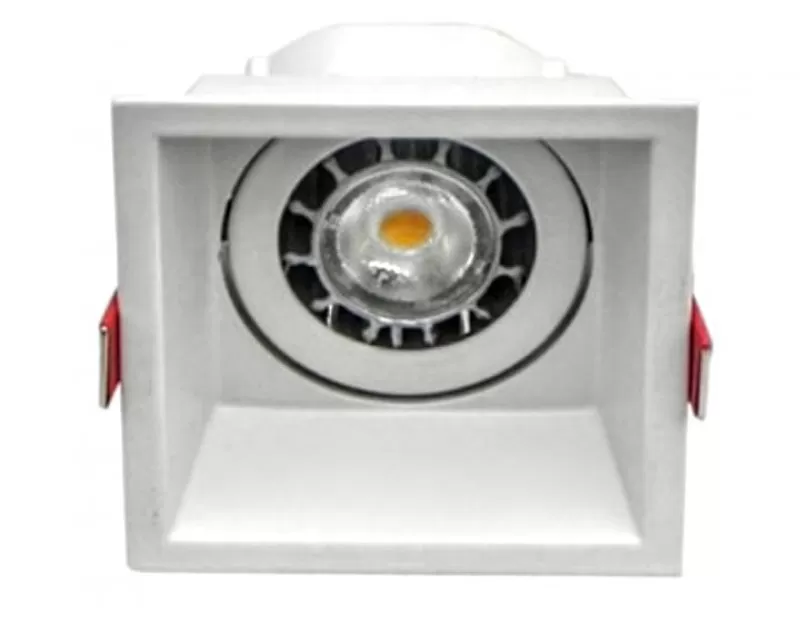 Bala incrustar cuadrada Recesada Blanca Para GU10 TECNOLITE