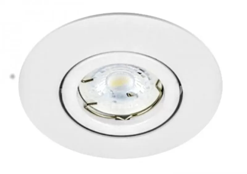 Bala incrustar redondo plana dirigible Blanca para GU10 TECNOLITE