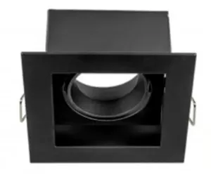 Kardan sencillo para GU10 Negro TECNOLITE