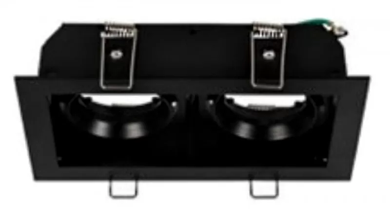 Kardan doble negro para GU10 TECNOLITE