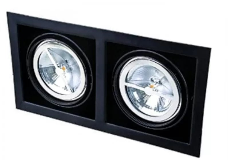 Kardan doble negro para AR111 TECNOLITE