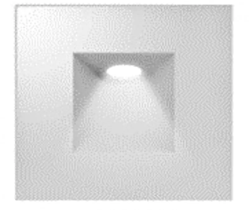 Luminaria blanca de incrustar 3W 3000K