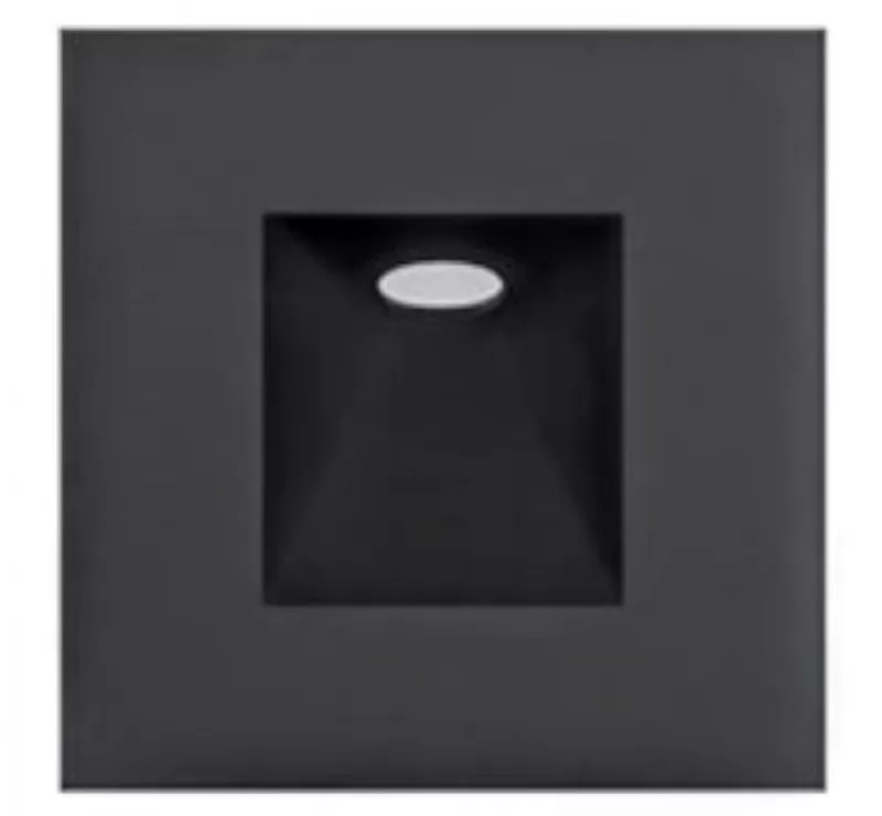 Aplique incrustar blanco 002 3W 3000K Negro 100-240V TECNOLITE