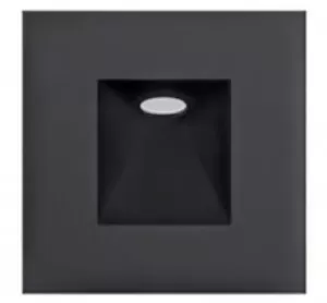 Aplique incrustar blanco 002 3W 3000K Negro 100-240V TECNOLITE