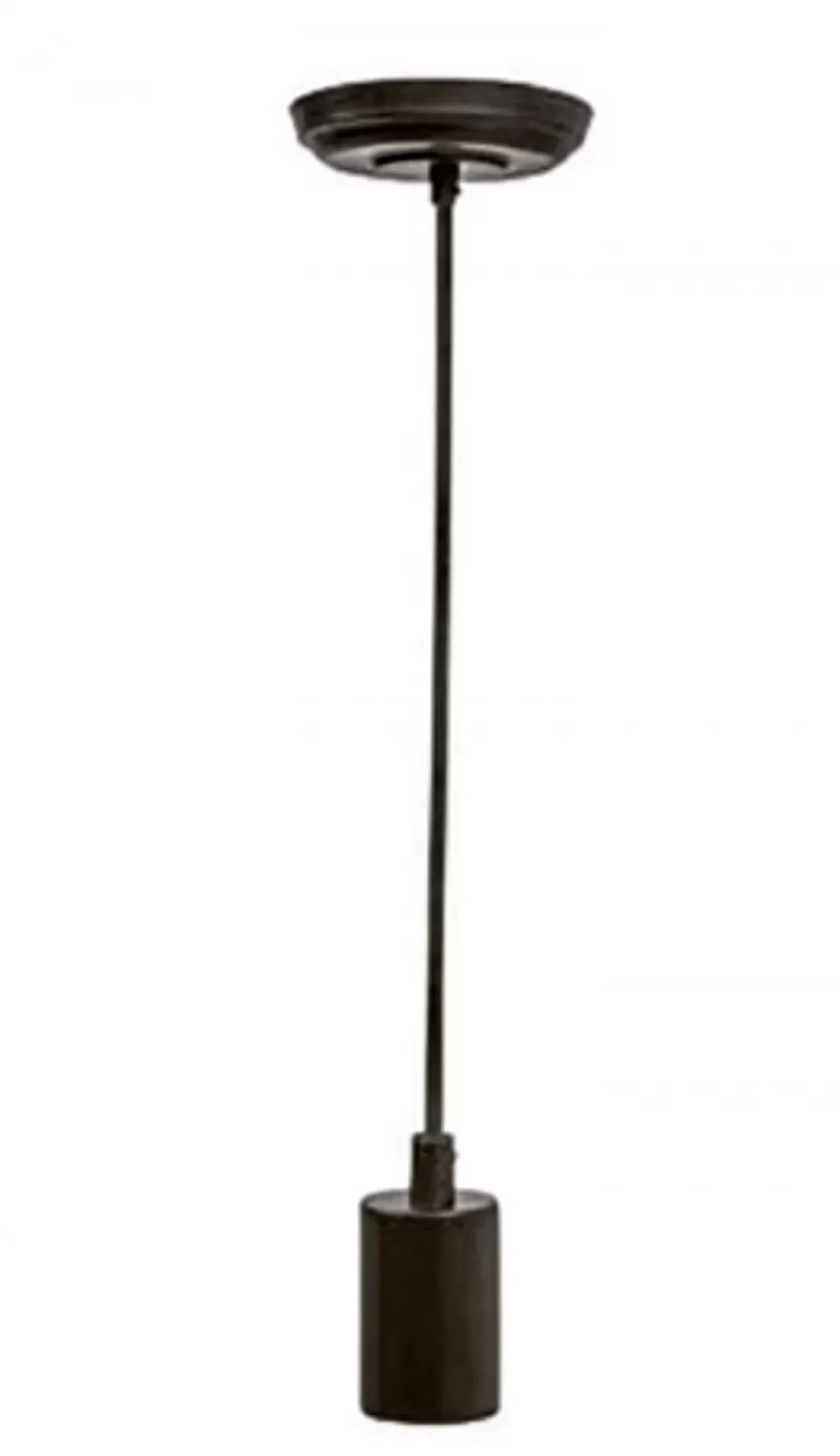 Socket colgante metalico E27 60W Negro TECNOLITE