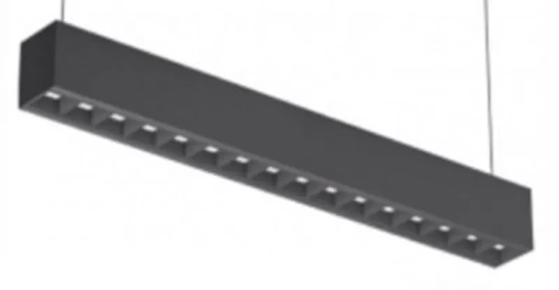 Lampara lineal 40W 4000K negro TECNOLITE