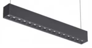 Lampara lineal 40W 4000K negro TECNOLITE