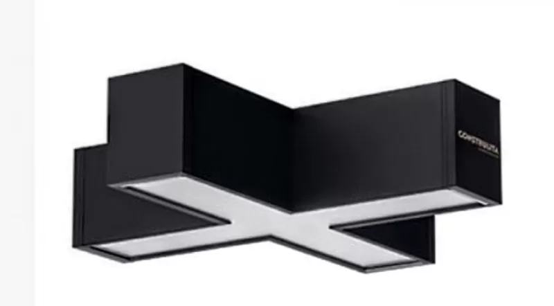 Union en X Accesorio lineal negro TECNOLITE