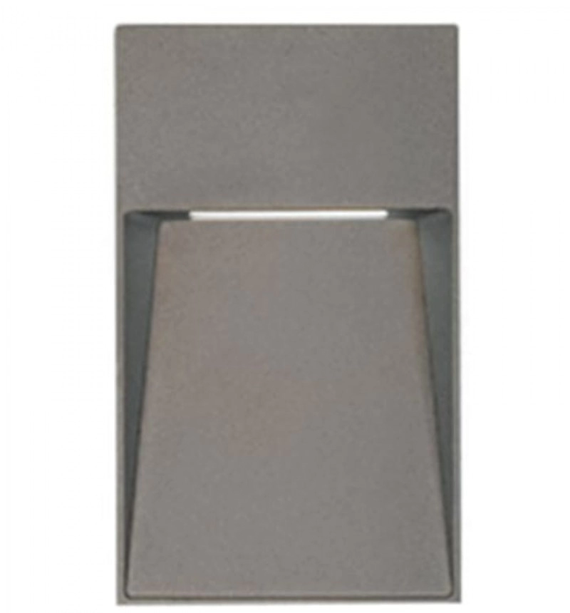 Aplique led 5W IP44 3000K Gris 127V TECNOLITE