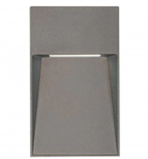 Aplique led 5W IP44 3000K Gris 127V TECNOLITE