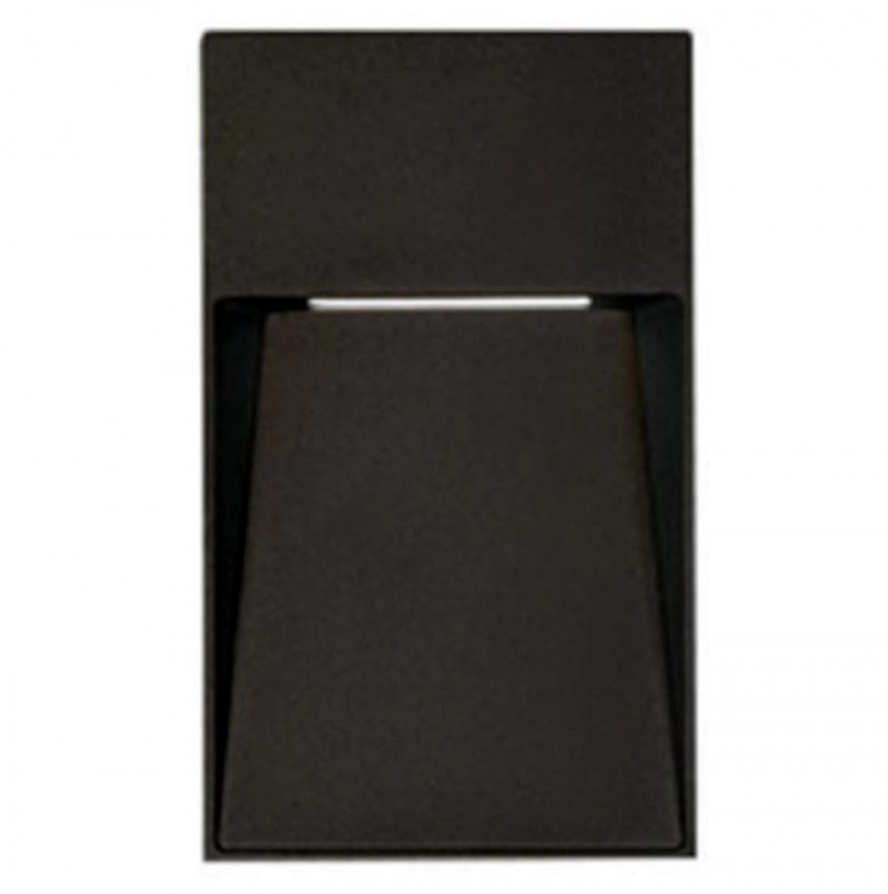 Aplique led 5W IP44 3000K Negro 127V TECNOLITE