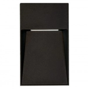 Aplique led 5W IP44 3000K Negro 127V TECNOLITE