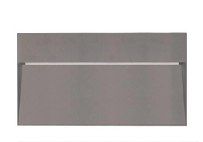 Aplique led IP44 24W 3000K Gris 127V TECNOLITE