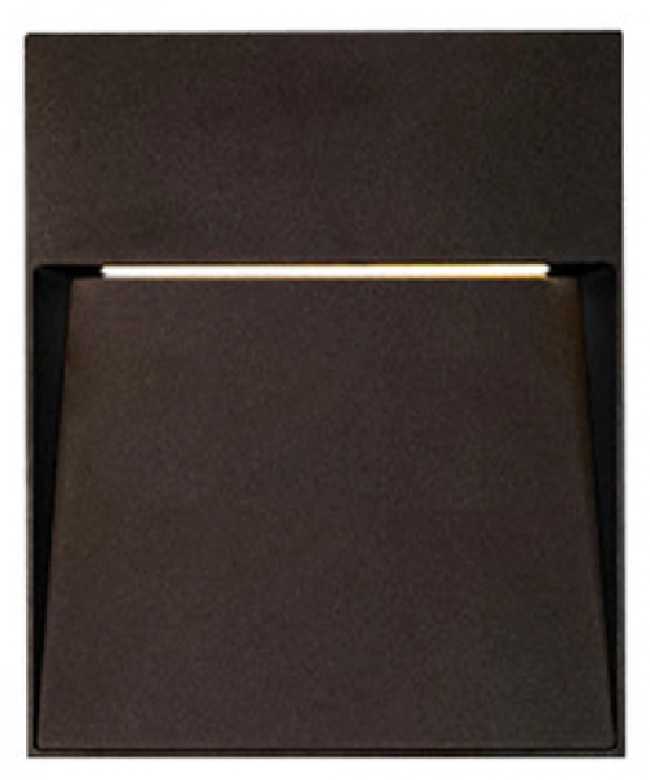 Aplique led 8W IP54 3000K negro 127V TECNOLITE