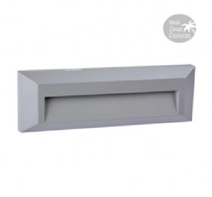 Aplique led 1.5W IP65 4000K Gris 100-127V TECNOLITE