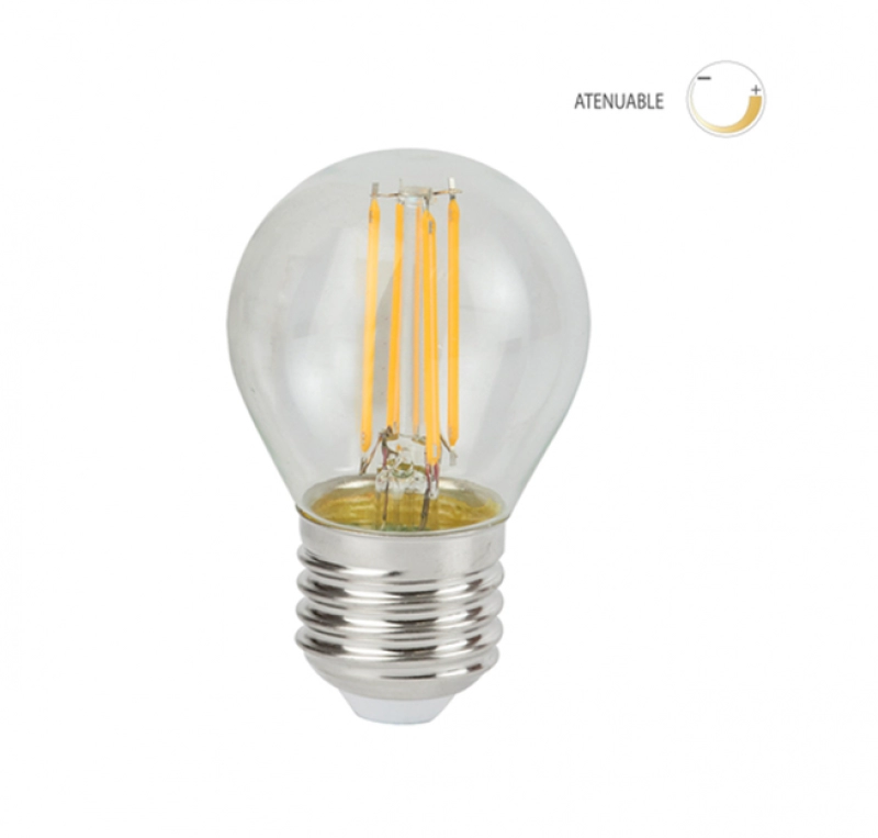 Foco G45 Globo led filamento 4.5W 3000K Atenuable TECNOLITE