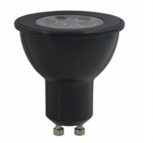 Bombillo GU10 6W 3000K Negro TECNOLITE