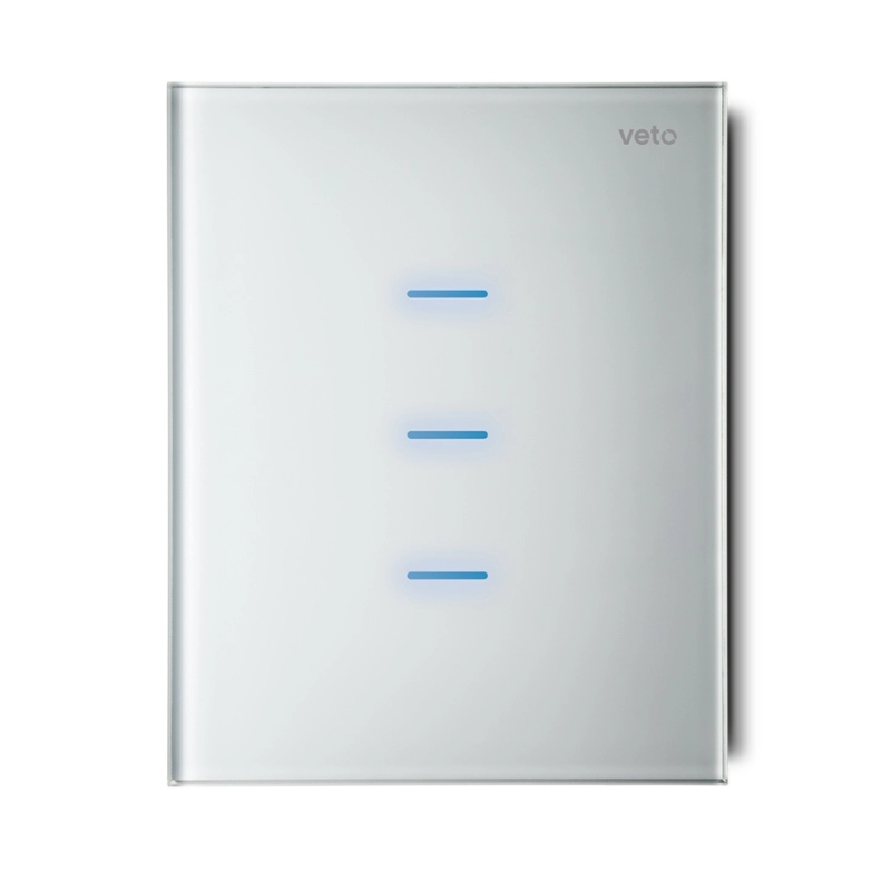 Interruptor Smart  Triple Conmutable Plura Blanco    Veto