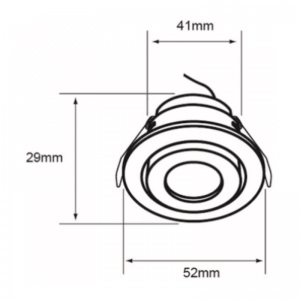 Bala Mini LED 3W Incrustar Blanco 3000K Tecnolite