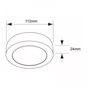 Panel LED 6W Sobreponer Redondo Blanco 3000K Tecnolite