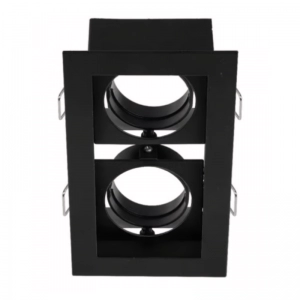 Kardan GU10 Doble Negro Tecnolite