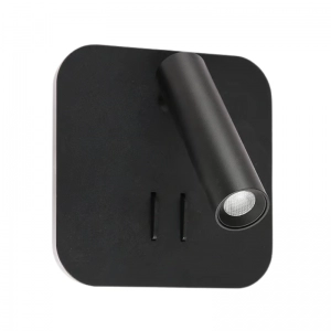 Luz Tecnolite De Lectura LED Nika ll 7W 3000K Negro - 10TLLED2046MV30N