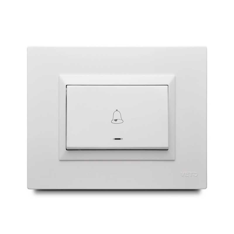 Pulsador Simple Plura Blanco Veto