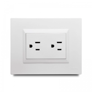 Toma Corriente  Con Polo Plura Blanco Veto