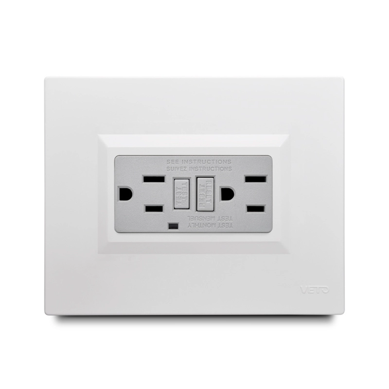 Toma Corriente  Gfci Plura Blanco Veto