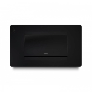 Interruptor Sencillo  Boton Ancho Premium Negro    Veto