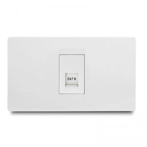 Toma Rj45 Cat6  Simple Premium Blanco  Veto