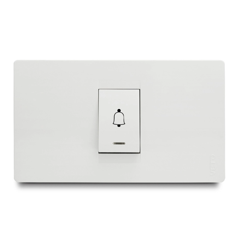 Pulsador  Timbre  Simple Premium Blanco    Veto