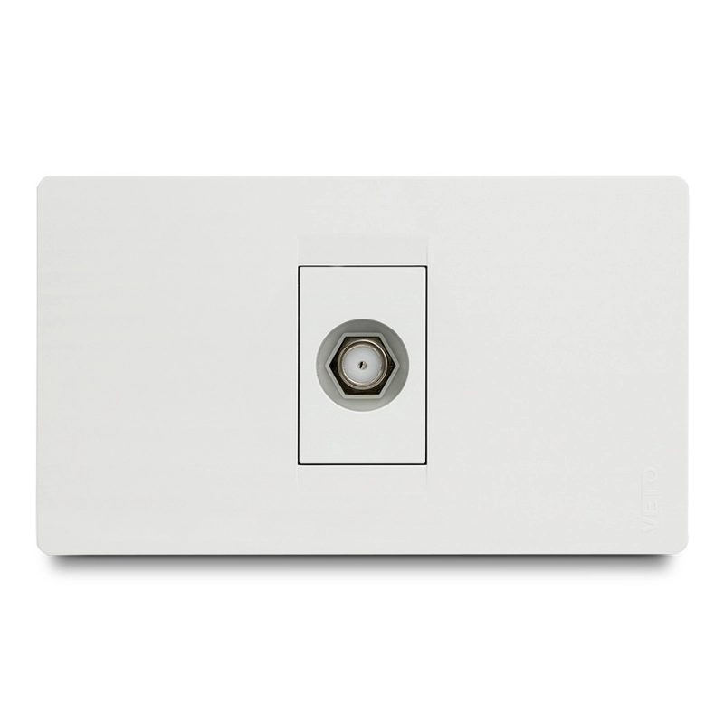 Toma Coaxial  Simple Premium Blanco    Veto