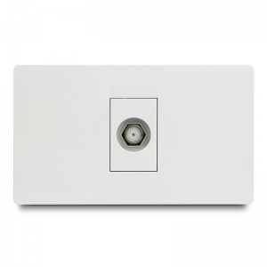 Toma Coaxial  Simple Premium Blanco    Veto