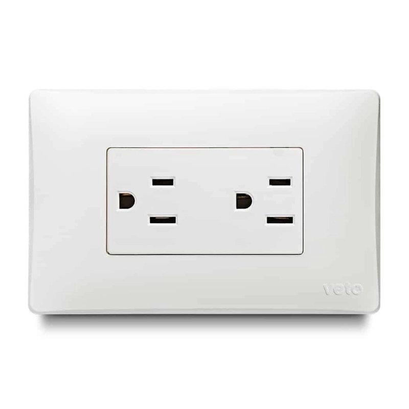 Toma Corriente  Con Polo Oslo Blanco    Veto