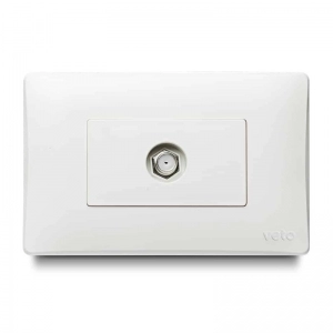 Toma Coaxial   Oslo Blanco    Veto