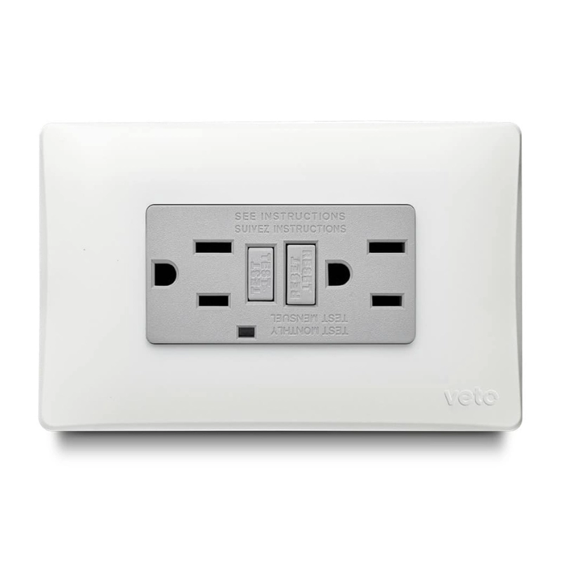 Toma  Corriente  Gfci Oslo Blanco    Veto