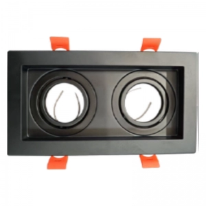 Kardan GU10 Incrustar Doble Negro Felgolux