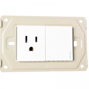 Toma + Interruptor Pollux Blanco Miletto