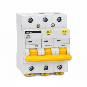 Taco Termomagnetico   Enchufable     50 Amp 3P Veto