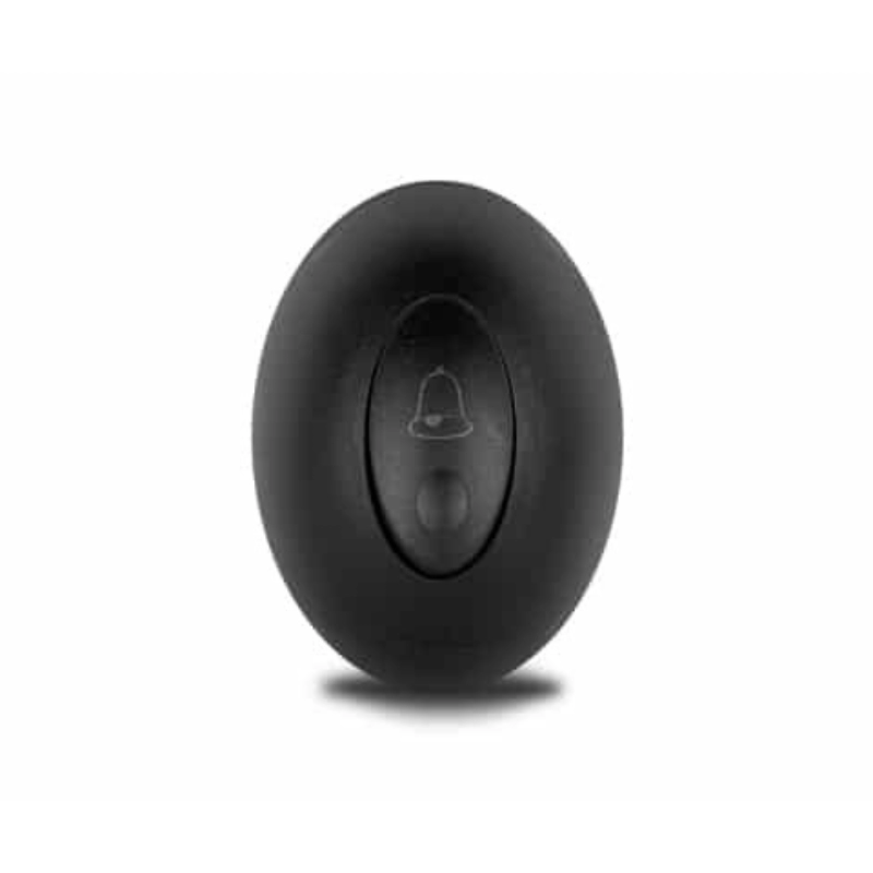 Pulsador  Timbre  Sobreponer Click Negro    Veto