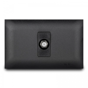 Toma Coaxial   Linea Vive Negro    Veto