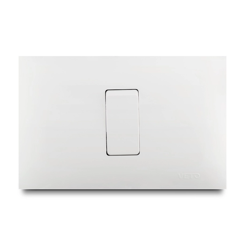 Interruptor Sencillo  No Neon Linea Vive Blanco    Veto