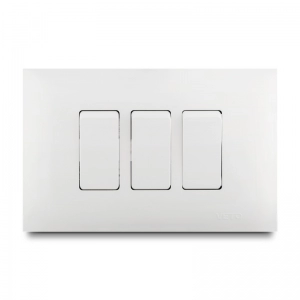 Interruptor Trple No Neon Linea Vive Blanco    Veto