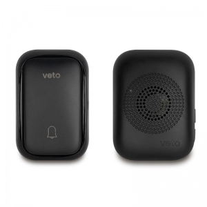 Timbre Inalambrico  Din Don Kinetico Negro    Veto