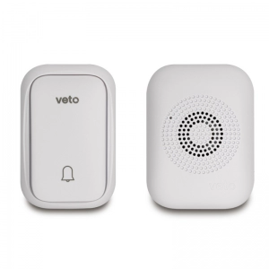 Timbre Inalambrico  Din Don Kinetico Blanco    Veto